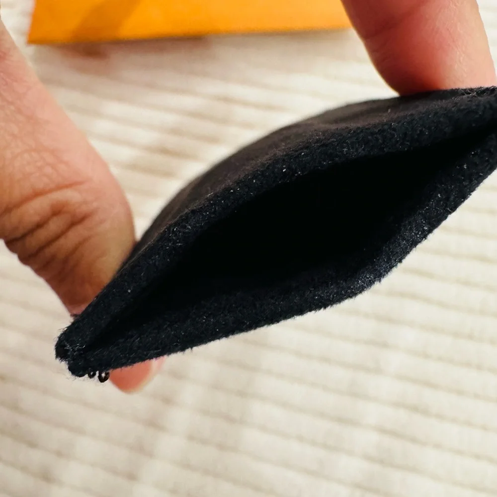Louis Vuitton Black Suede like Lipstick Holder Sleeve New